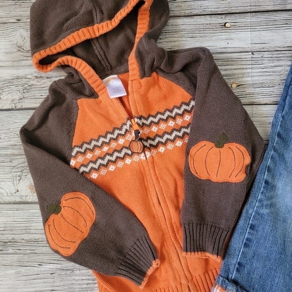 Gymboree Pumpkin Sweater and Jeans Size 2T VGUC - Picture 2 of 5